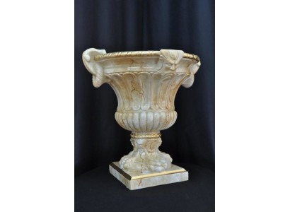 XXL Design Blumen Topf Dekoration Vase Vasen Handarbeit Deko Kelch Pokal 69cm