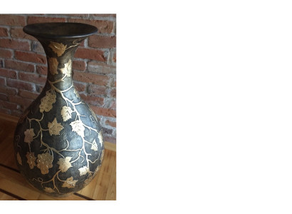 XXL Vase Tisch Dekoration Deko Vasen Antik Stil Skulptur Figur Kelch Rom 92cm