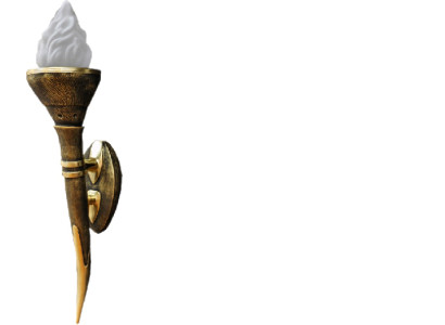 Design Wandleuchte Leuchte Lampen Wand Hänge Lampe Olympisches Feuer Wand Neu