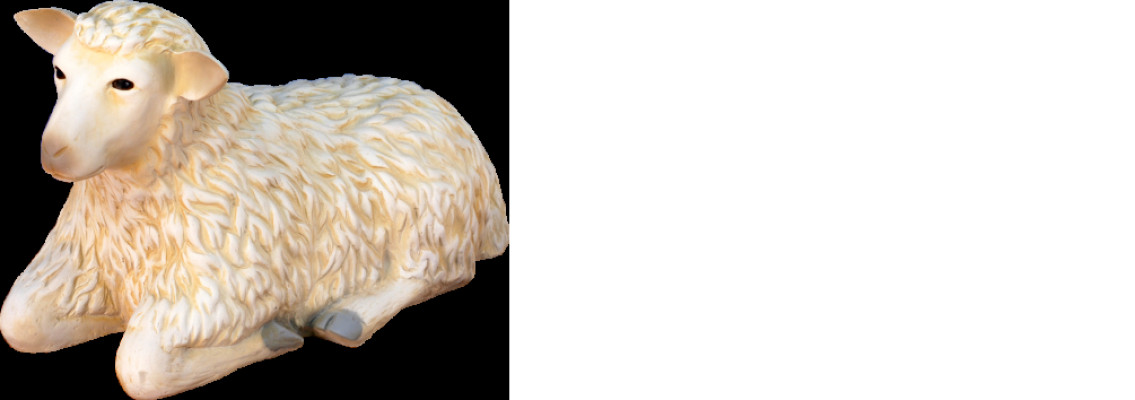 Design Schaf liegend Figur Statue Skulptur Figuren Skulpturen Deko Neu 3036