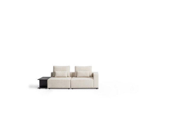 Weißer Luxus Dreisitzer Polstersofa Wohnzimmereinrichtung Textilsofas