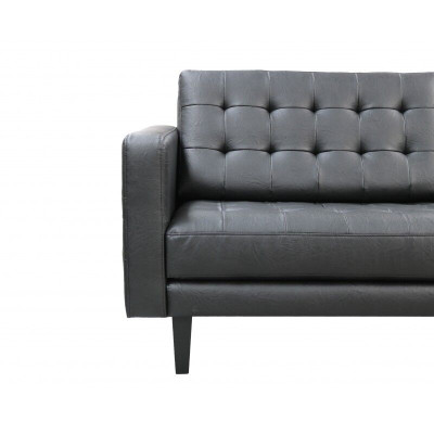 Design Moderne Chesterfield Garnitur Sofa Couch Polster Leder Garnituren 3+2 Neu