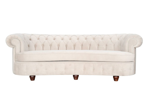 Chesterfield 3 Sitzer Designer Polster Couch Sofa Sofas Couchen Textil Stoff Neu
