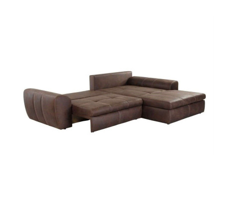 Big Sofa Couch Ecksofa Vintage xxl Polster Eck Garnitur Stoff Wohnlandschaft