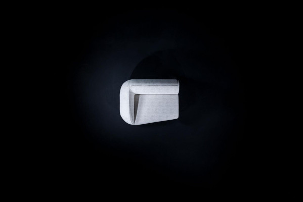 Villen Sofa Ecksofa L-Form Design Polstersofa Stil Textil Wohnlandschaft Grau
