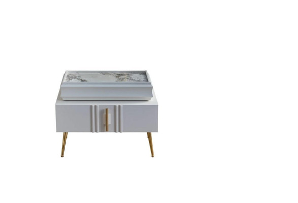 Exklusive Nachttische Designer Möbel Beige farbe in Schlafzimmer neu