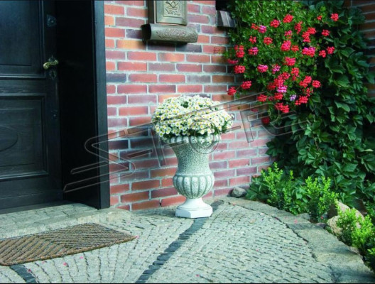 Blumenkübel Natur Pflanz Kübel Dekoration Figur Blumentöpfe Garten Vasen