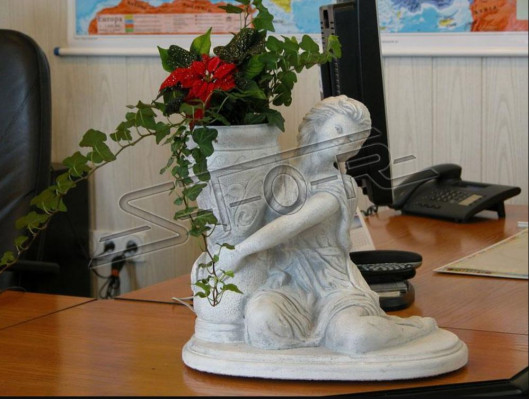 Blumenkübel Pflanz Kübel Dekoration Figur Blumentöpfe Vasen Natur Garten