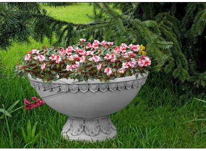 Blumenkübel Pflanz Kübel Dekoration Garten Natur Vasen Figur Blumentöpfe