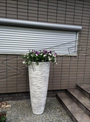 Blumenkübel Pflanz Kübel Dekoration Vasen Figur Garten Blumentöpfe Natur