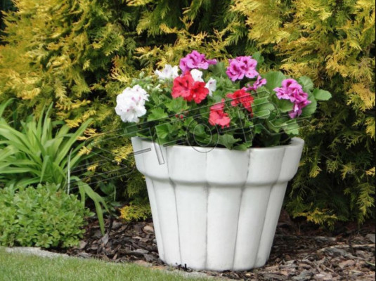 Blumenkübel Pflanz Kübel Dekoration Vasen Garten Natur Figur Blumentöpfe