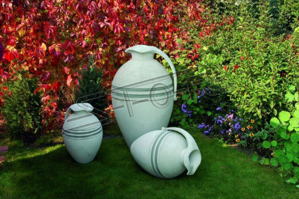 Blumenkübel Pflanz Kübel Natur Dekoration Figur Garten Blumentöpfe Vasen