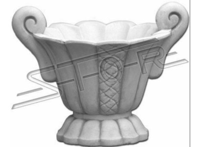 Design Blumentopf Top Planz Deko Kübel Gefäß Figur Töpfe Gesicht Skulptur
