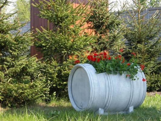 Design Blumentopf Top Planz Kübel Gefäß Figur Töpfe Gesicht Deko Skulptur