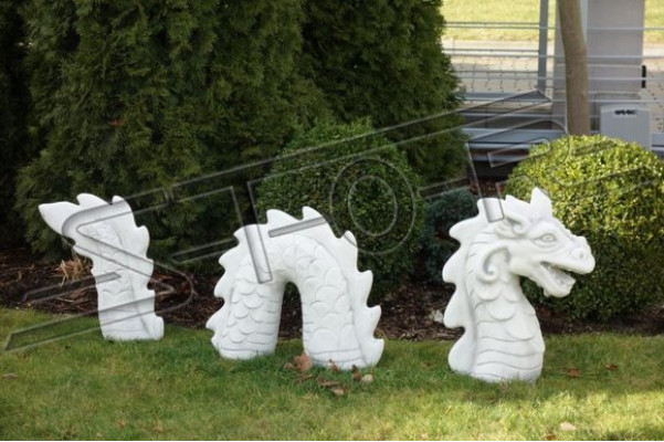 Figur Schlange Drachen Garten Statue Skulptur Skulpturen Figuren