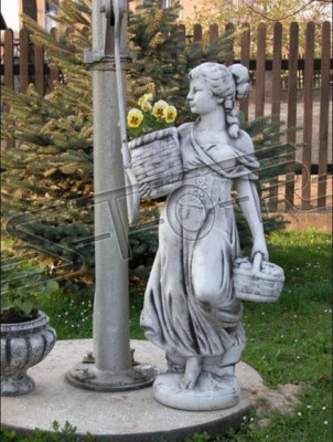 Frau 110cm Skulptur Design Figur Statue Garten Figuren Statuen