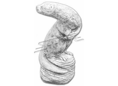 Garten Dekoration Frettchen Terrasse Stein Figuren Figur Deko
