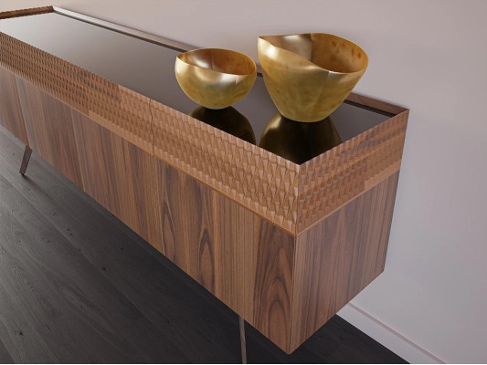 Modern Design Esszimmer Komplett Esstisch 4x Stühle Luxus Sideboard Neu Vitrine