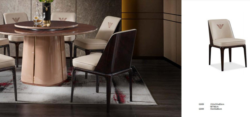 Exquisite Beige Esszimmer Lederstuhl Mit Modernem italienischem Stil
