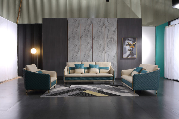 Sofagarnitur 3+1+1 Sitzer Set Sofa Polster Couch Leder Polster Garnitur
