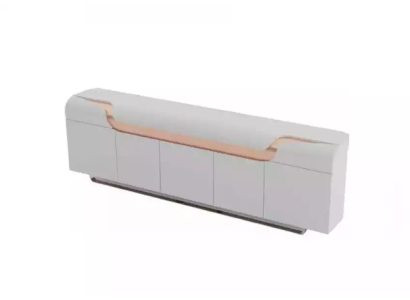 Sideboard Bürokommode Büro Einrichtung Design Möbel Schrank Lowboard Weiß