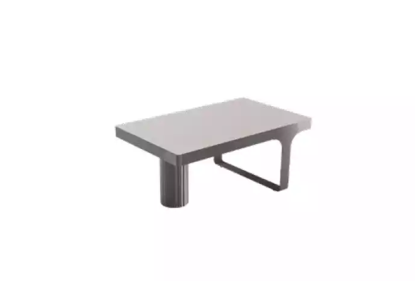 Luxus Couchtisch Büro Designermöbe Tisch Beistelltische Holz Grau