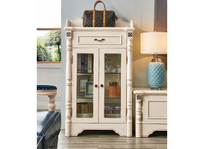 Schrank Kommode Vitrine Kolonial Stil Möbel Sideboard Anrichte Schränke Holz Neu