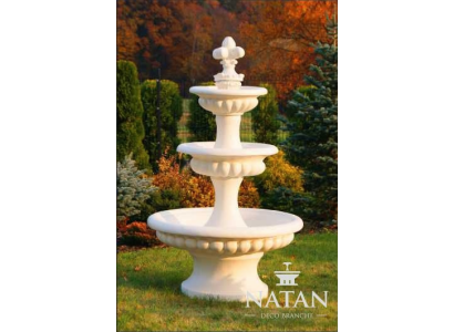 Springbrunnen Garten Teich Brunnen 205cm Steinbrunnen Gartenbrunnen Fontaine Neu