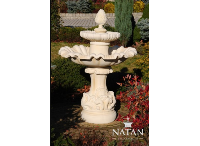 Springbrunnen Garten Teich Brunnen 140cm Steinbrunnen Gartenbrunnen Fontaine Neu