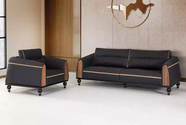 Designer Sessel Neu Möbel Schwarz Sitz Arbeitszimmer Luxus Polstersessel