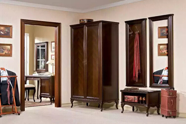 Schrank Kleiderschrank Schlafzimmer Schränke braun Modern Holz Luxus