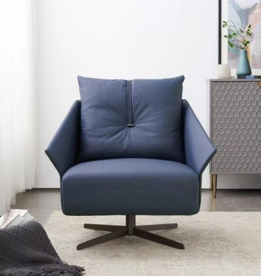 Sessel Sitzer Wohnzimmer blau Modern Design Luxus Sitzmöbel Relax Club neu