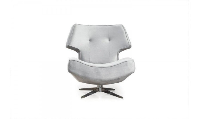 Sessel Weiß Modern Luxus Design Wohnzimmer 1-Sitzer Textil Material