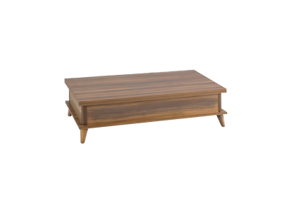 Kaffeetisch Ausziehbarer Couchtisch Esstisch Tisch Holz Braun Möbel