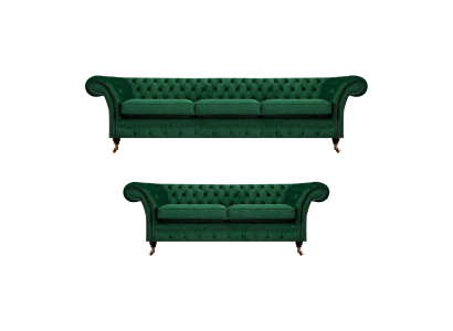 Sofagarnitur 2tlg Sofas Chesterfield Wohnzimmer Couchen 3+2 Polstermöbel