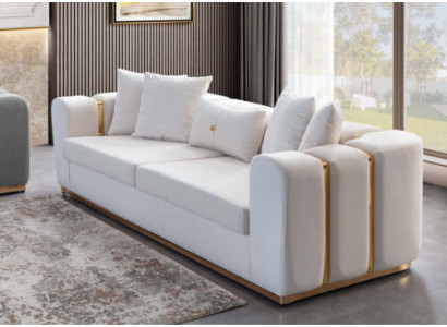 Exklusiver 4-Sitzer Designer Polster Sofas Luxuriöse Wohnzimmer Möbel