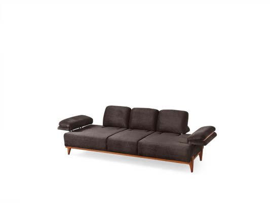 Stilvolle Sofagarnitur Designer Stoffsofa Polstersofas Holzgestell Möbel