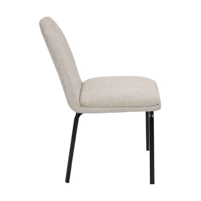 Gruppe Garnitur Stühle 6x Stuhl Set Textil Polster Sitz Edelstahl Esszimmer Neu