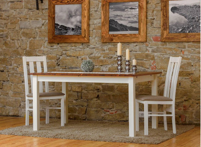 Landhaus Holztisch Esstisch Tisch Holz Tische 150/197cm Ess Zimmer Ausziehbar