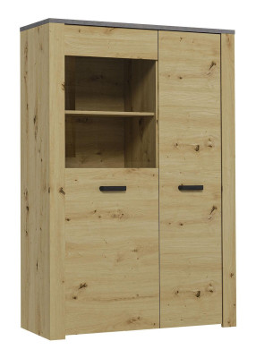 Vitrine Design Wohnzimmer Schrank Bar Anrichte Landhaus Vitrinen Holz Schränke