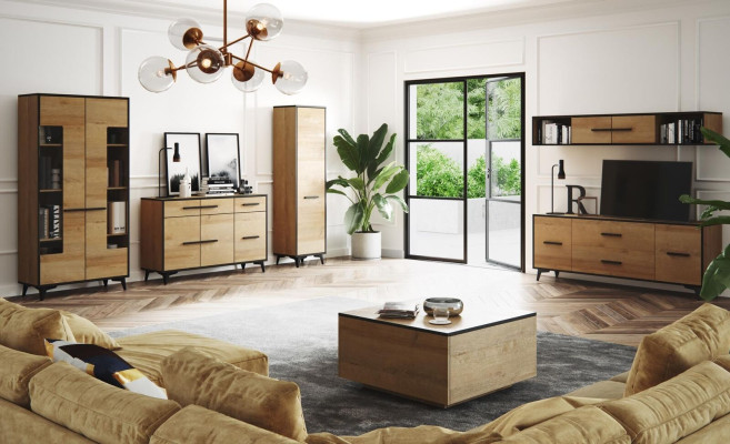 Beistell Tisch Couchtisch Echtes Holz Einrichtung Möbel Eiche 80x80cm Neu Tische