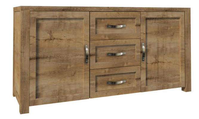 Buffet Anrichte Kommode Holz Handarbeit Holz Landhaus Anrichten Kommoden 2tlg.