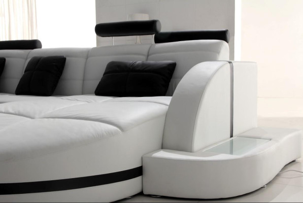Ecksofa Ledersofa Big XXL U Form Wohnlandschaft Sofa Couch Garnitur Sofas EckeEcksofa 