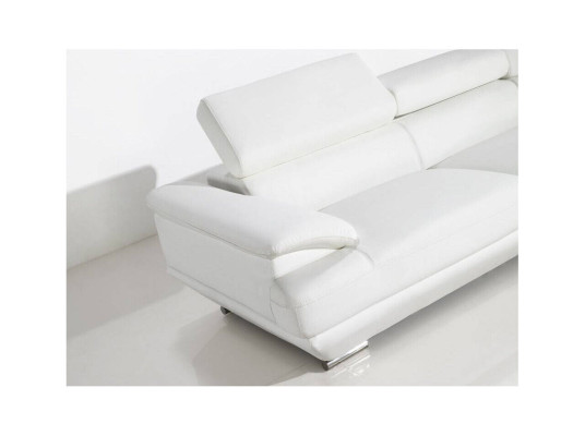 Design Ecksofa Leder Sofa Couch Polster Eck Wohnlandschaft Sitz Garnitur