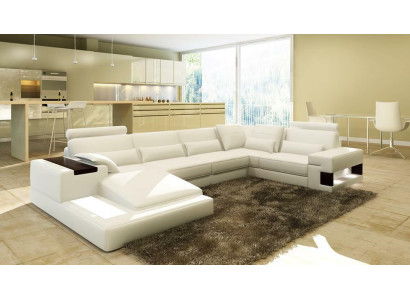 Marken Sofa Wohnlandschaft Ledersofa Couch Garnitur Wohnlandschaften