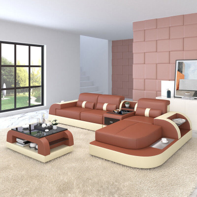 Ecksofa L Form Wohnlandschaft Sofa Couch Polster Ecke Garnitur Leder