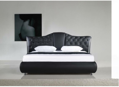 Chesterfield Bett Design Klassische Betten Doppel Leder Polster Schlafzimmer
