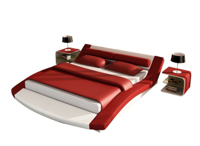 Design Leder Bett Hotel Gestell Luxus Schlaf Zimmer Doppel Betten Ehe Modernes