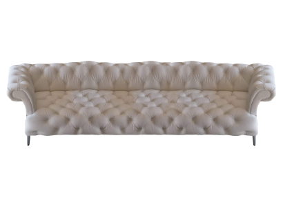 Chesterfield Weiß Viersitzer Leder Neu Sofa Couch Einrichtung Modern Wohnzimmer