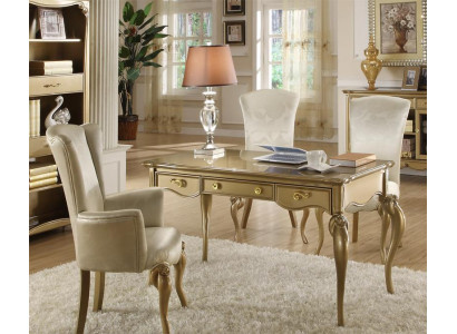 Schreibtisch Büro Tisch Klassischer Designer Office Tische Rokoko Barock Neu